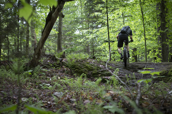 Excellent but challenging terrain makes the SMBC trails worth the trip. (photo by Ryan Thibault)