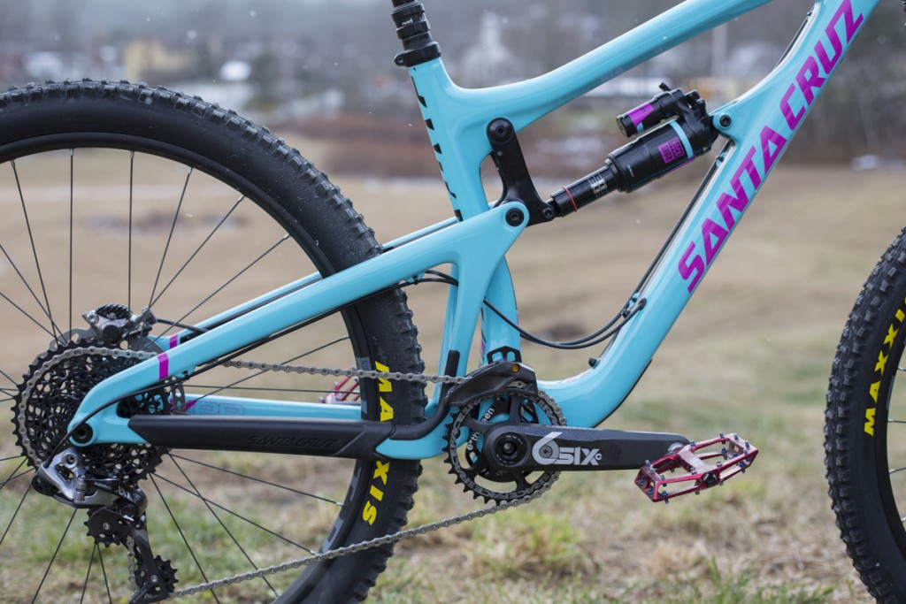 Santa Cruz's Nomad stock with a kit providing quality performance and candy colored hints to match. Be prepared for the double takes. 