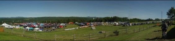 The expo Area and campground (please excuse the crude panorama stitching)
