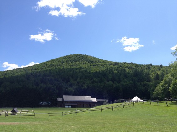 The mountain viewed from Riverside Farm